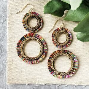 Raja Rainbow Hoop Earrings